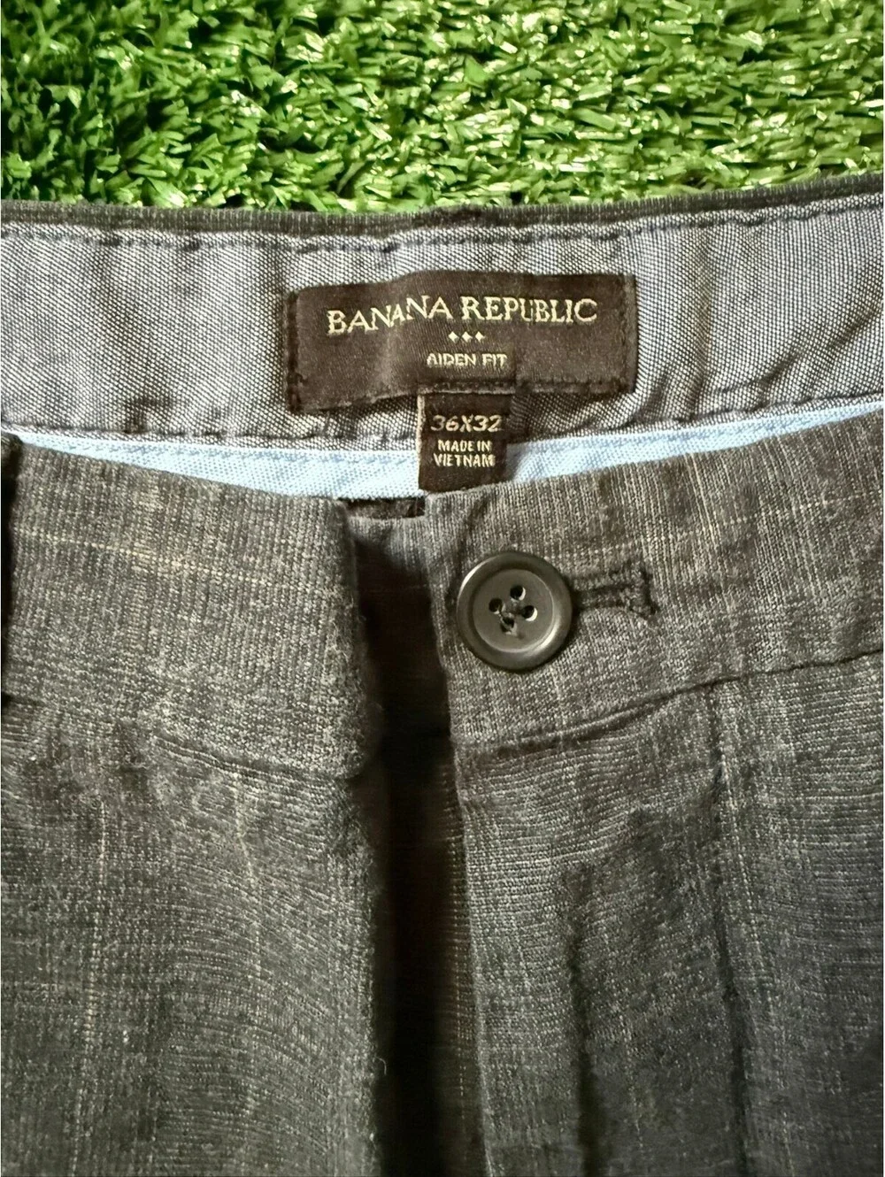 Banana Republic Aiden Fit Trouser|Linen Blend Fabric| 36x32